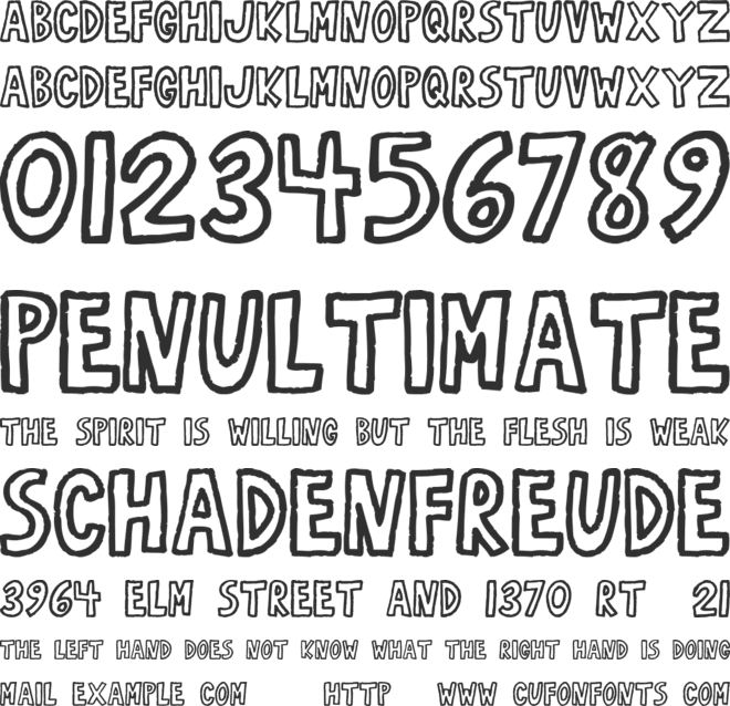 RobustA font preview