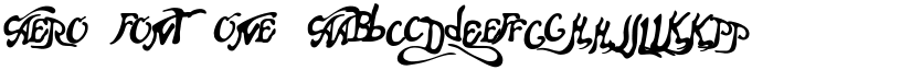 Aero Font One font download