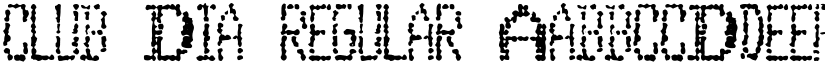 Club Dia Regular font