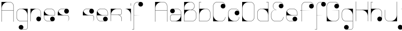 Agnes serif font