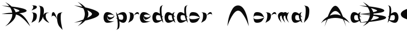 Riky Depredador font download