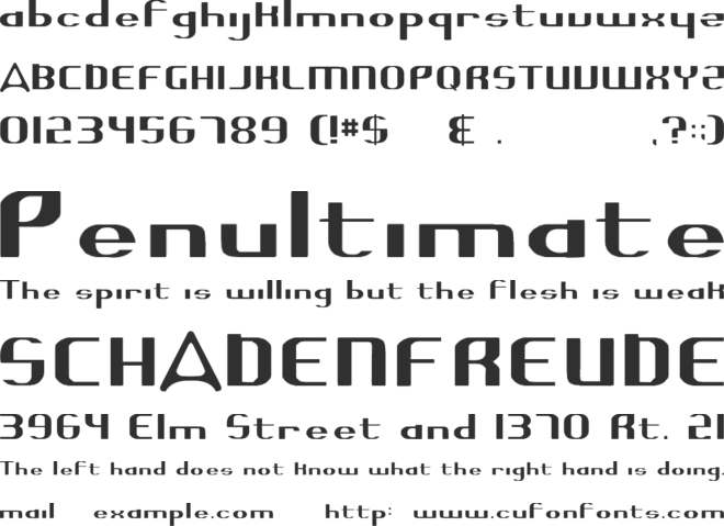 Highguard New font preview