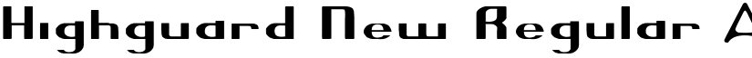 Highguard New font download