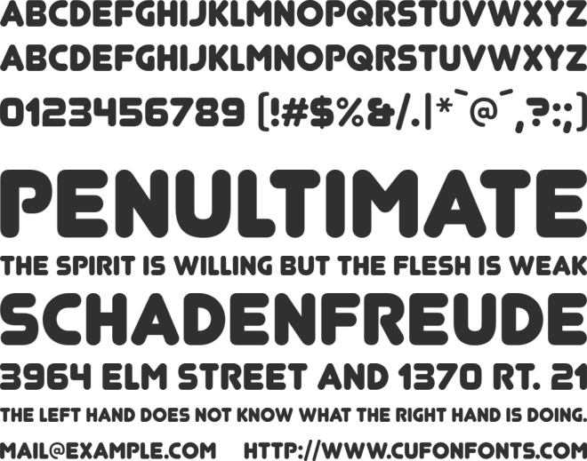 Junegull font preview