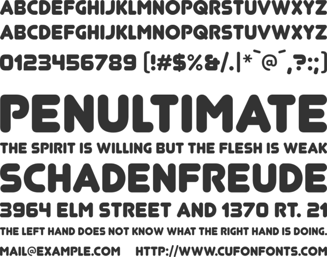 Junegull font preview