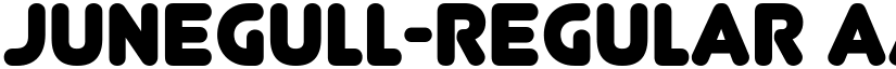 Junegull-Regular font