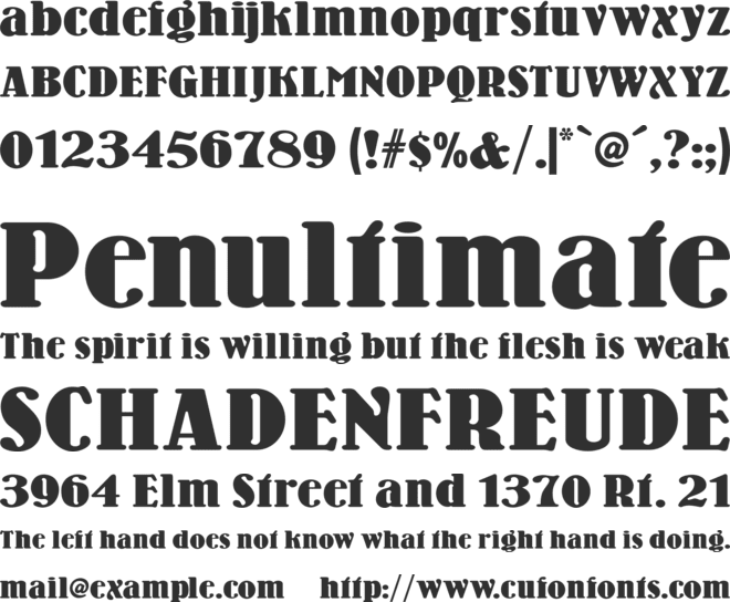 Wooden Nickel NF font preview