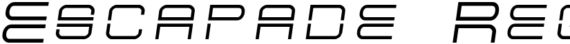 Escapade Regular font