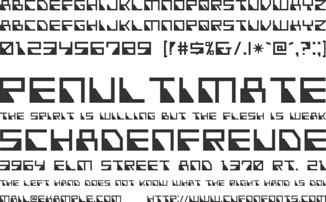 Nonfiction font preview