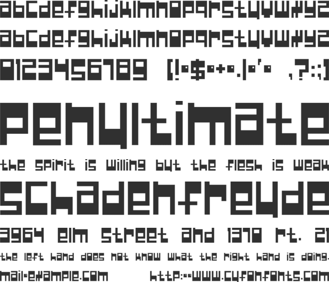 Null Pointer; font preview