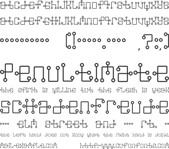 Greenwich Mean font preview
