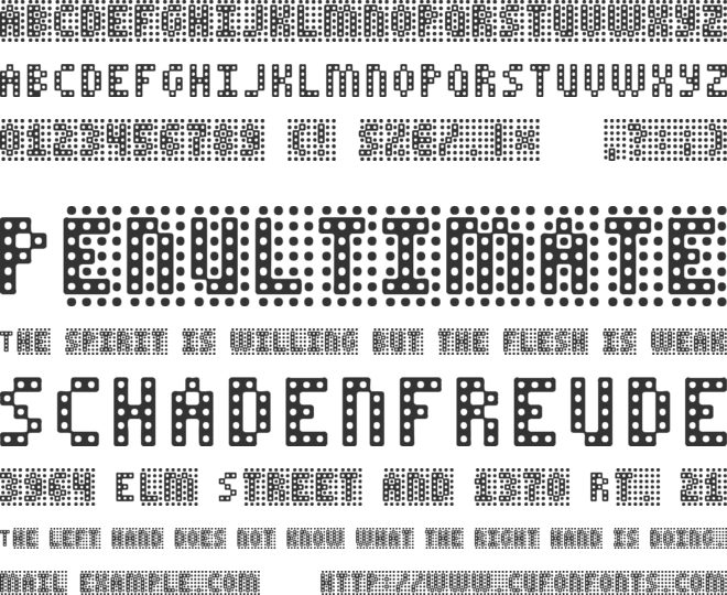 False Teeth font preview