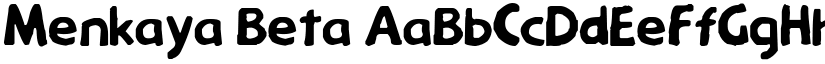 Menkaya Beta font