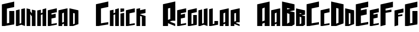 Gunhead Chick Regular font