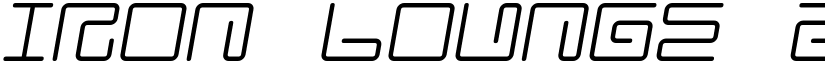 Iron Lounge 2 Regular font