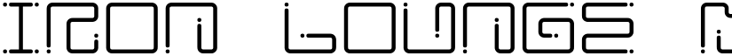 Iron Lounge Dots Regular font