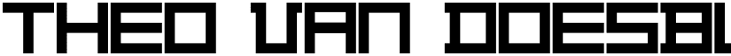 Theo Van Doesburg Regular font