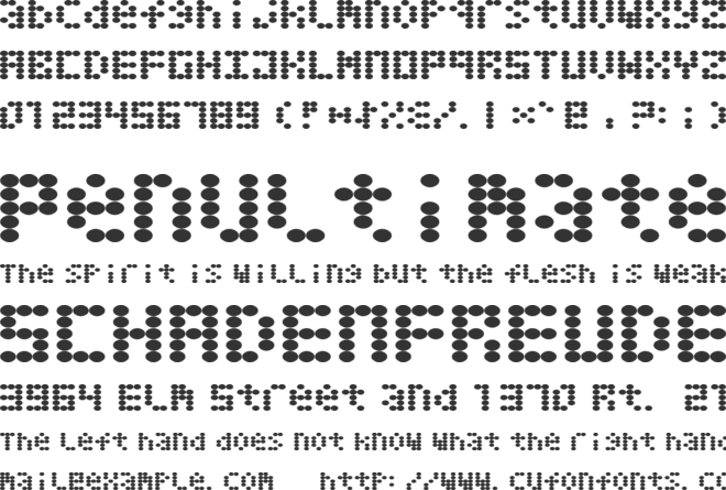 Greaseballs font preview