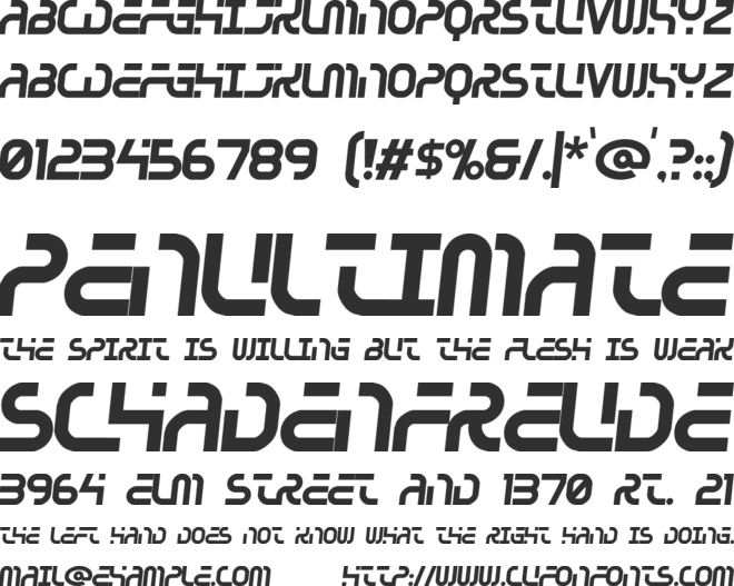 Greenhouse gas font preview