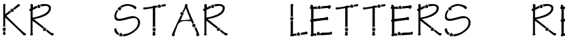 KR Star Letters Regular font