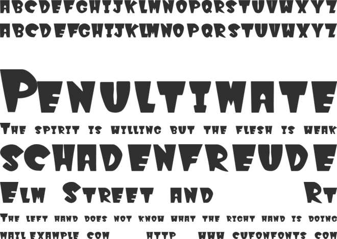 WinksFilled font preview