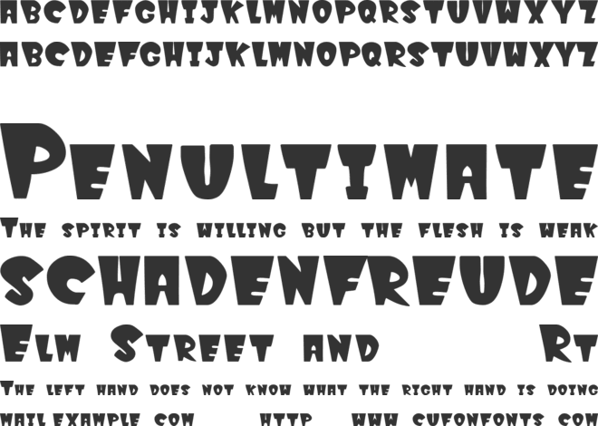 WinksFilled font preview