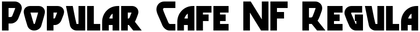 Popular Cafe NF Regular font
