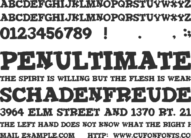 IronMan font preview