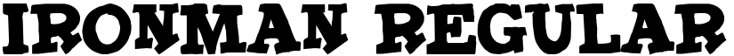 IronMan Regular font