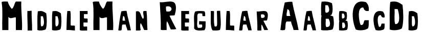 MiddleMan Regular font