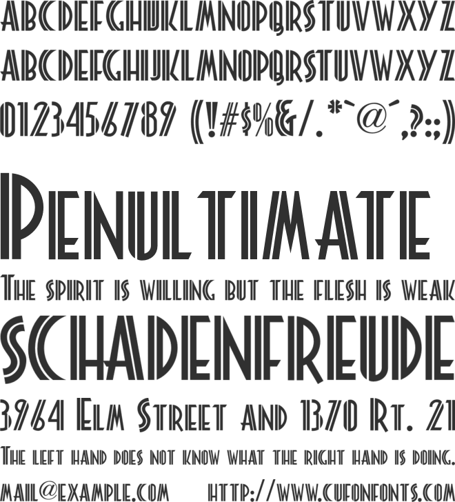 Platonick NF font preview