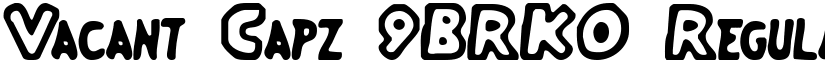 Vacant Capz (BRK) Regular font