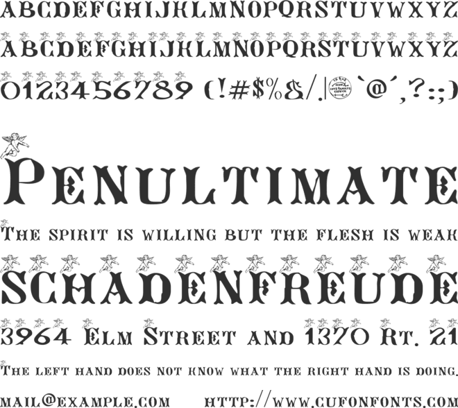 AngeGardien font preview