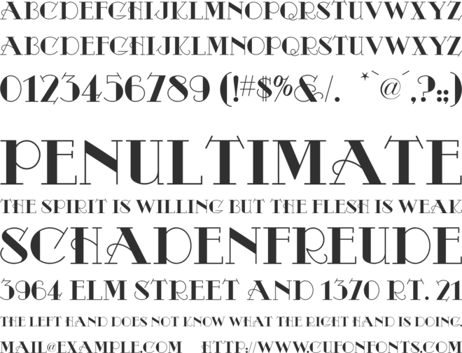 Odalisque NF font preview