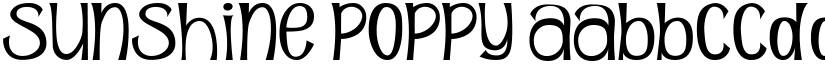 Sunshine Poppy font