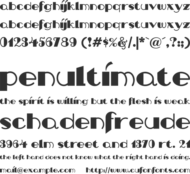 Nip And Tuck NF font preview