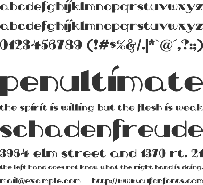 Nip And Tuck NF font preview