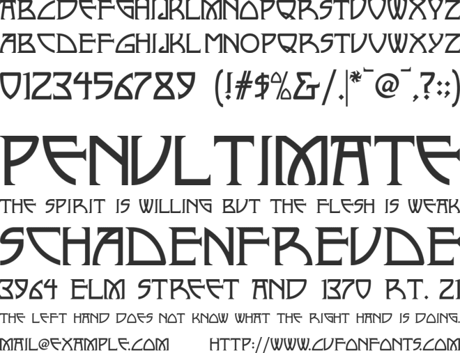 Nickley NF font preview