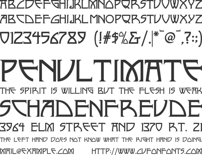 Nickley NF font preview
