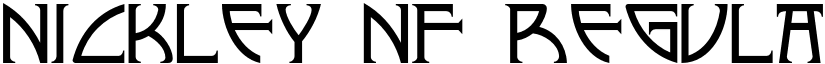 Nickley NF Regular font