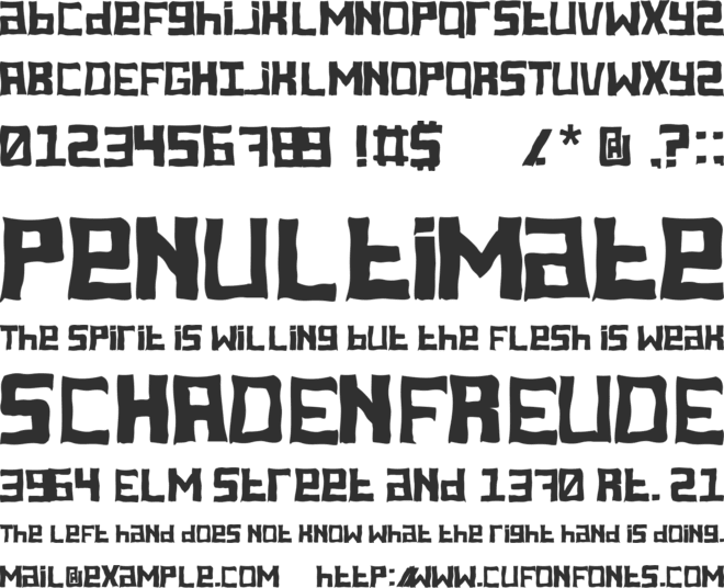 Ghoul font preview