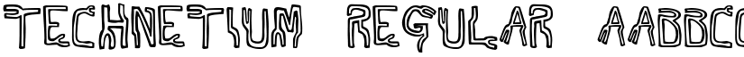 Technetium font download
