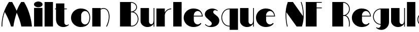 Milton Burlesque NF Regular font