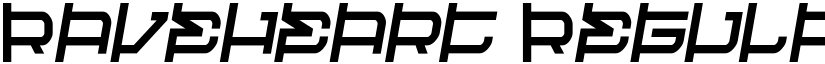 Raveheart Regular font