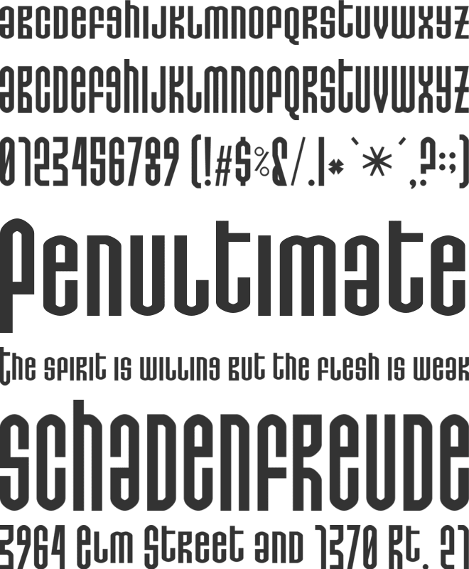 Do not eat this font preview