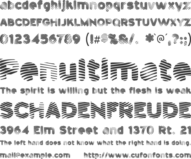 Pants Patrol font preview