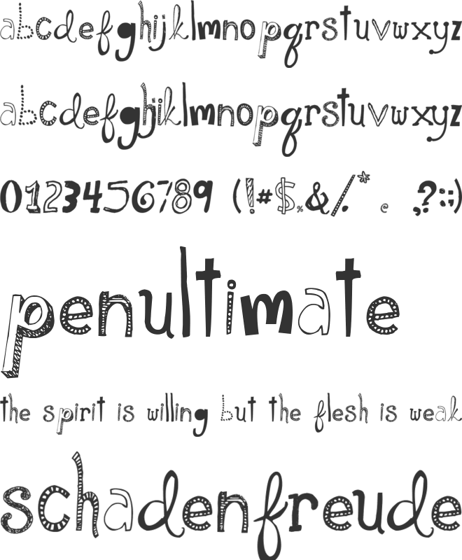 Please Show Me Love font preview