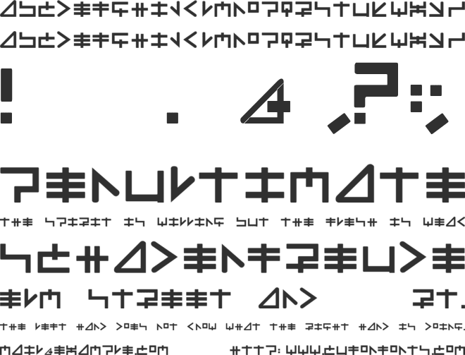 MindFields font preview