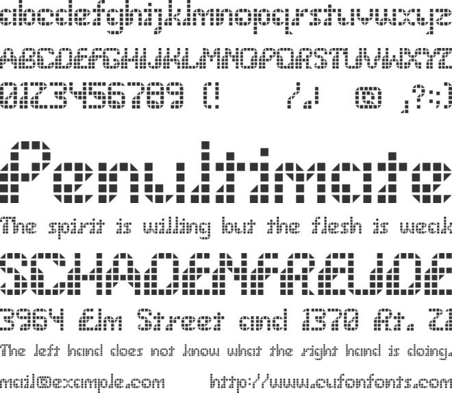 wargames font preview