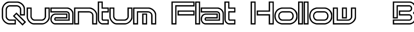 Quantum Flat Hollow (BRK) Regular font